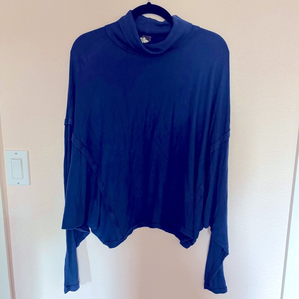 We the Free Cowl neck, dolman sleeve, ribbed top